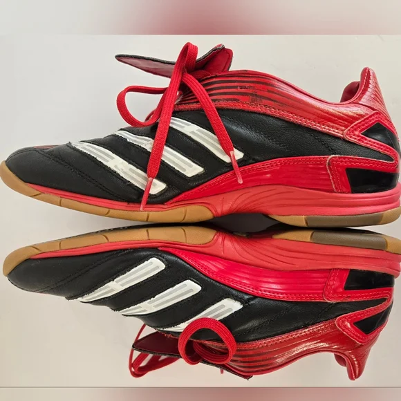 Rare Adidas Predator Absolute Absolion IC Red & Black Size US 7 Soccer Trainers - Picture 10 of 11